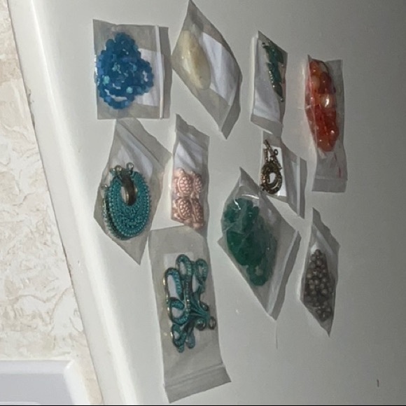 Jewelry Making Beads and Findings Mixed Lot Lava Stone Amazonite Carnelian - Picture 11 of 16